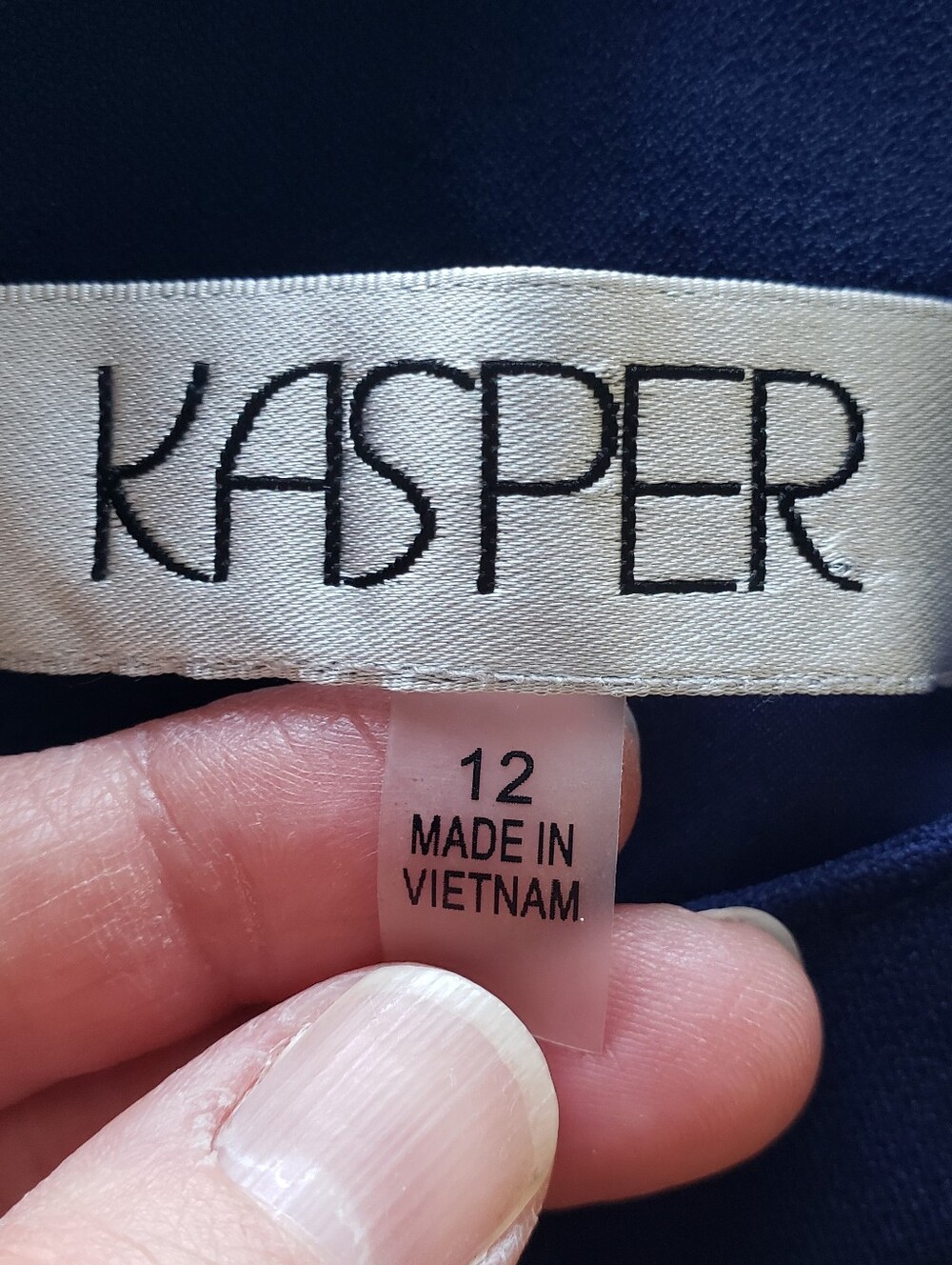 Kasper NWT Sleeveless Midi Sheath Dress 12 Navy Blue Career Office Work Business - Picture 16 of 16